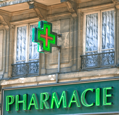 panneau publicitaire pharmacie